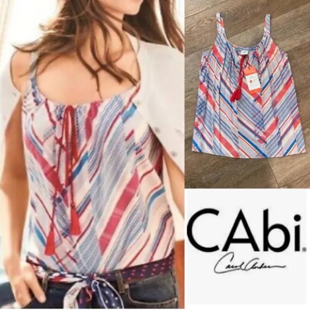 Small Cabi “All Aboard” Tassel Tank #10094